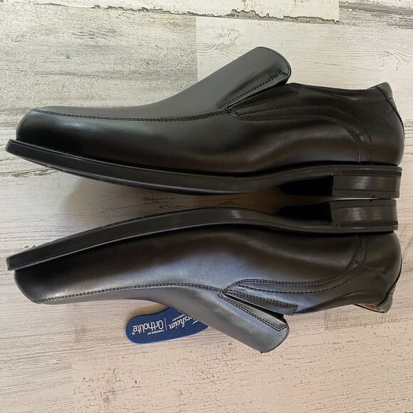Florsheim MIDTOWN MOC SLP Men’s Size 12.5B Black 12137-001 Slip On Leather Shoes main image 9